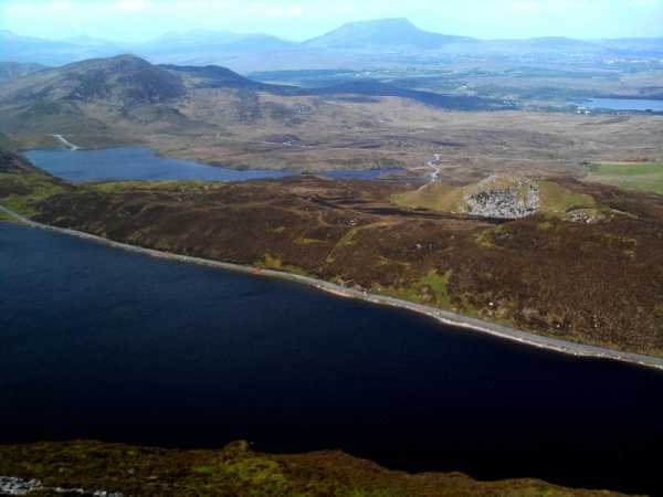 MountainViews.ie Picture about mountain Loughsalt Mountain (<i>Cnoc an Liatháin</i>) in area Donegal Central, Ireland