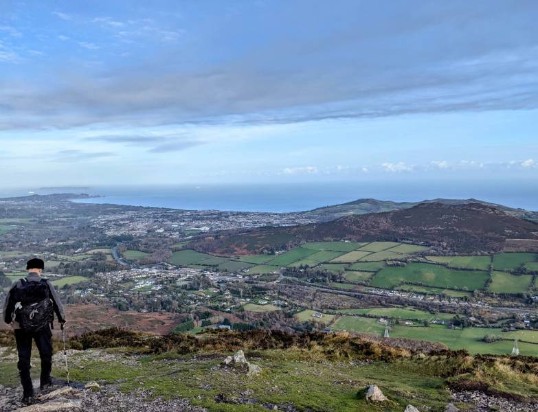 View from summit of Great Sugarloaf facing North
