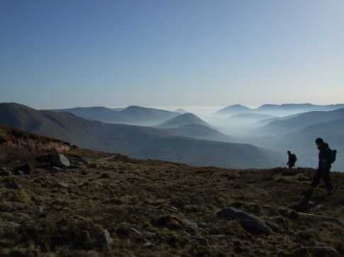 MountainViews.ie Picture about mountain Ben Creggan (<i>Binn an Chreagáin</i>) in area Mweelrea, Ireland