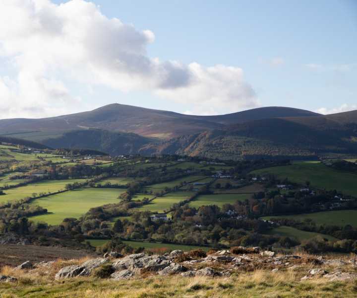 MountainViews.ie Picture about mountain Carrigoona Commons East (<i>Carraig Úna Thoir</i>) in area Wicklow, Ireland
