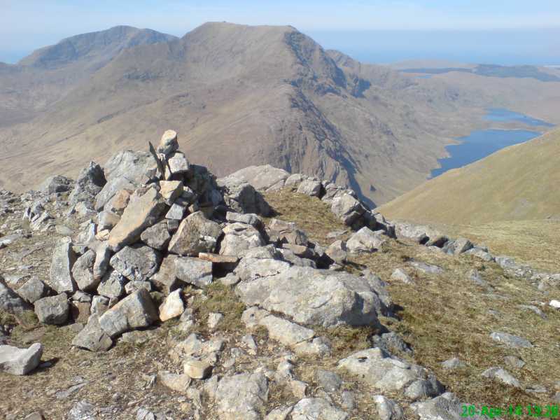 MountainViews.ie Picture about mountain Ben Creggan South Top (<i>Meall Láir</i>) in area Mweelrea, Ireland