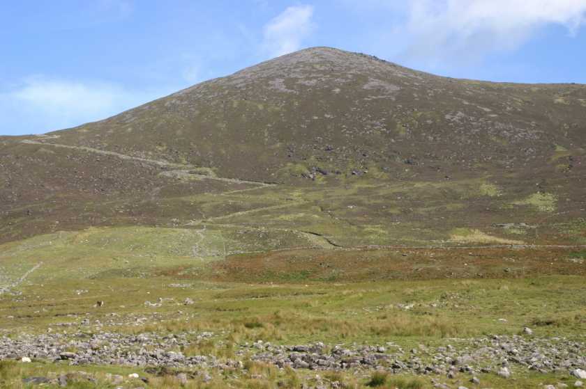 MountainViews.ie Picture about mountain Colly (<i>An Bheann Mhór</i>) in area Glenbeigh Horseshoe, Ireland