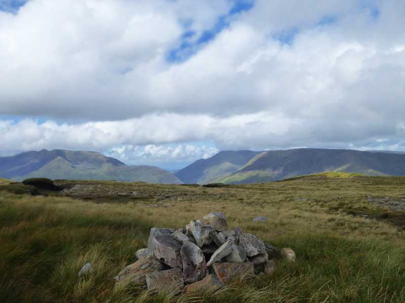 MountainViews.ie Picture about mountain <i>Meall Cheo</i> (<i>An Meall Dubh barr thiar thuaidh</i>) in area Maamturks, Ireland