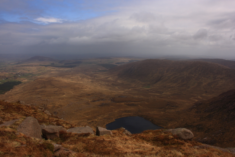 MountainViews.ie Picture about mountain Glascarns Hill (Croaghbane North Top) in area Bluestack Mountains, Ireland
