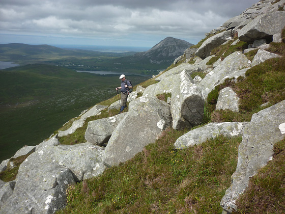 MountainViews.ie Picture about mountain Slieve Snaght (<i>Sliabh Sneachta</i>) in area Derryveagh Mountains, Ireland