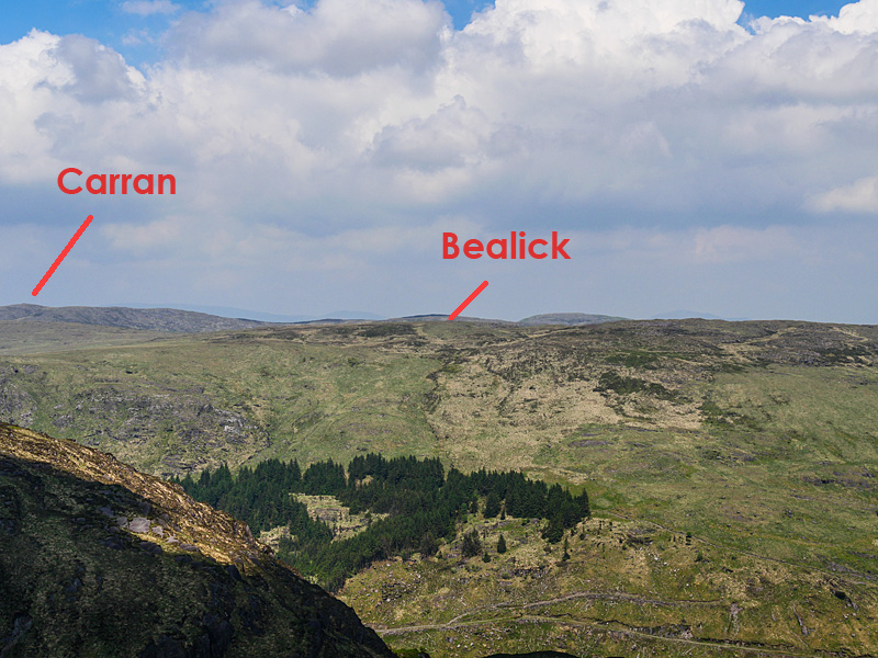 MountainViews.ie Picture about mountain Bealick (<i>Béillic</i>) in area West Cork Mountains, Ireland