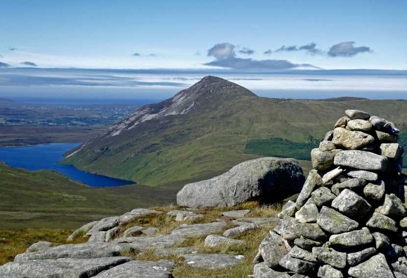 MountainViews.ie Picture about mountain Dooish SW Top (<i>An Dubhais (mullach thiar theas)</i>) in area Derryveagh Mountains, Ireland