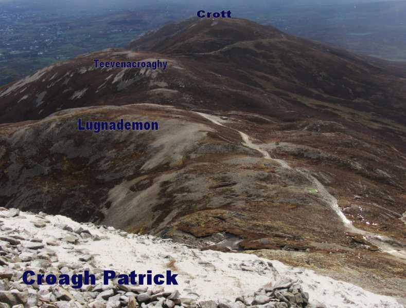 MountainViews.ie Picture about mountain Lugnademon (<i>Lug na ndeamhan</i>) in area Croagh Patrick, Ireland
