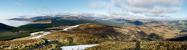 MountainViews.ie Picture about mountain Croaghanmoira (<i>Cruachán Mhaigh Rath</i>) in area Wicklow, Ireland