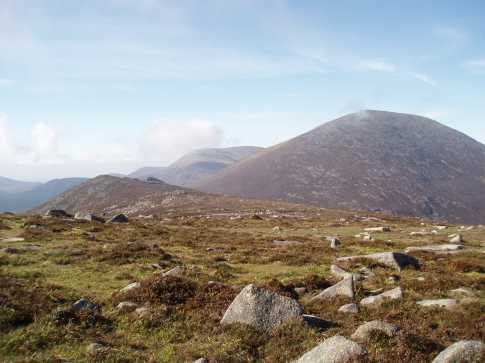 MountainViews.ie Picture about mountain Chimney Rock Mountain (<i>Sliabh an Aoire</i>) in area Mourne Mountains, Ireland