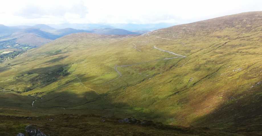 MountainViews.ie Picture about mountain Knocknamanagh (<i>Cnoc na Manach</i>) in area West Cork Mountains, Ireland