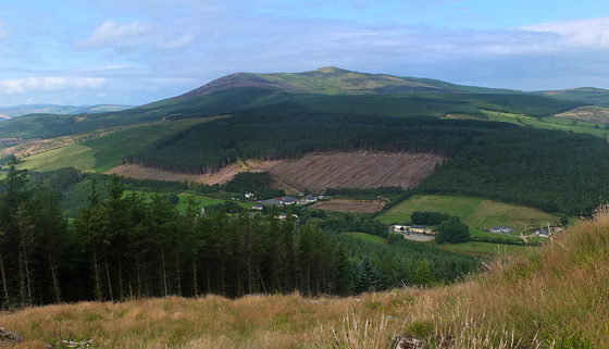 MountainViews.ie Picture about mountain Croghan Kinsella (<i>Cruachán</i>) in area Wicklow, Ireland