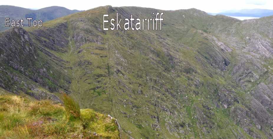 MountainViews.ie Picture about mountain Eskatarriff (<i>Eisc an Tairbh</i>) in area Caha Mountains, Ireland