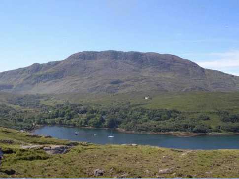 MountainViews.ie Picture about mountain Benchoona (<i>Binn Chuanna</i>) in area Twelve Bens, Ireland