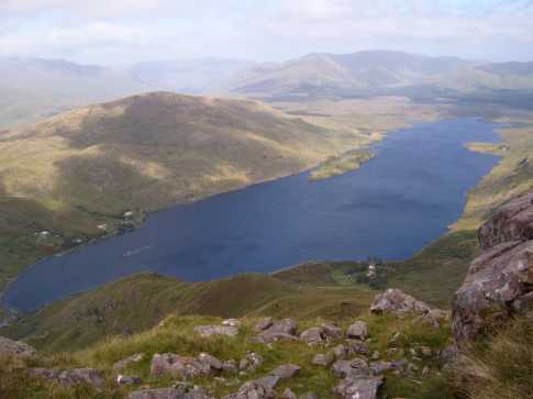MountainViews.ie Picture about mountain Benchoona (<i>Binn Chuanna</i>) in area Twelve Bens, Ireland