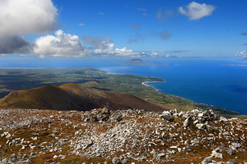 MountainViews.ie Picture about mountain Ben Goram (<i>An Bhinn Ghorm</i>) in area Croagh Patrick, Ireland