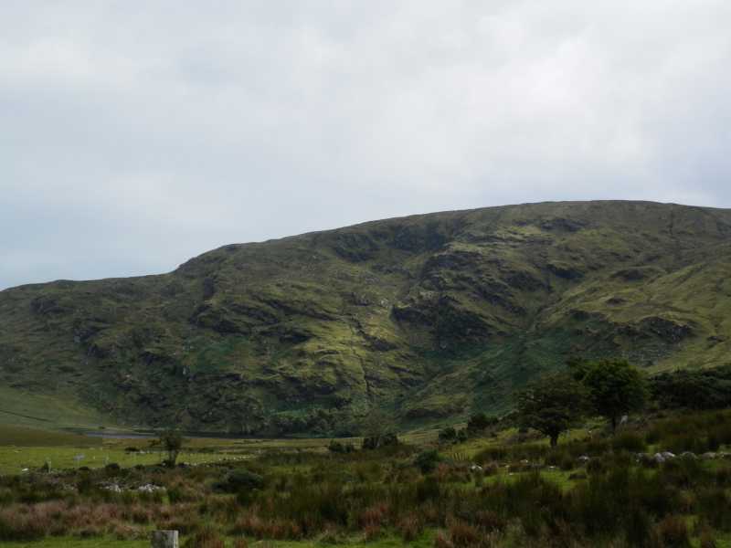 MountainViews.ie Picture about mountain Knockalongy (<i>Cnoc na Loinge</i>) in area Ox Mountains, Ireland