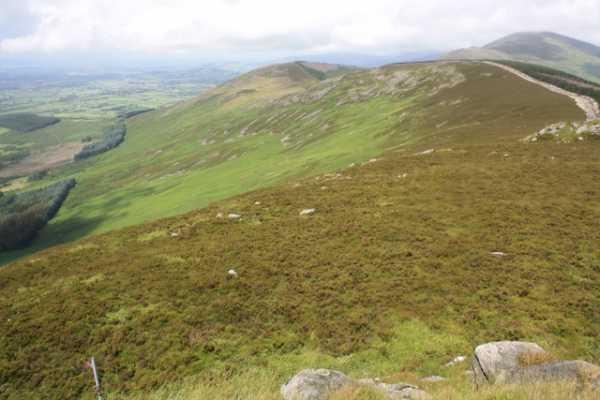 MountainViews.ie Picture about mountain Carrigroe (<i>An Charraig Rua</i>) in area Blackstairs Mountains, Ireland