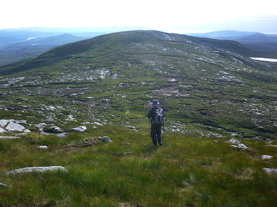 MountainViews.ie Picture about mountain Crocknasharragh (<i>Cnoc na Searrach</i>) in area Derryveagh Mountains, Ireland