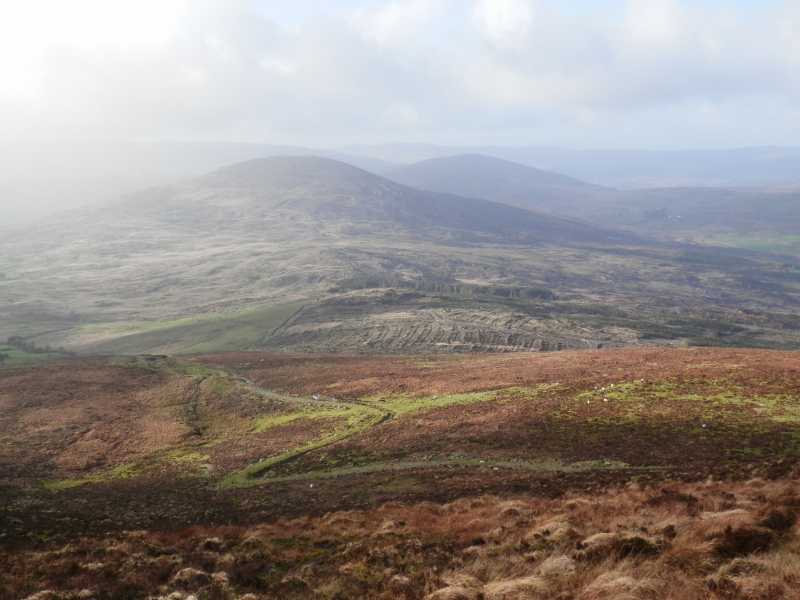 MountainViews.ie Picture about mountain Douce Mountain (<i>Damhais</i>) in area West Cork Mountains, Ireland