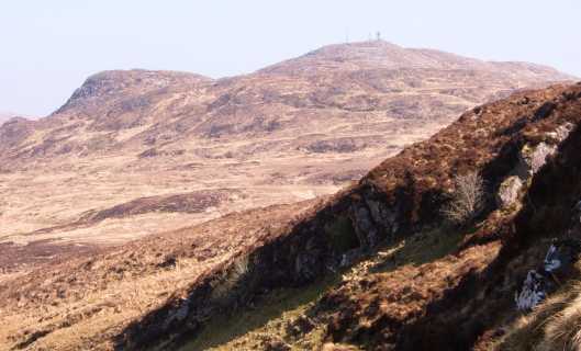 MountainViews.ie Picture about mountain Croaghonagh (<i>Cruach Eoghanach</i>) in area Bluestack Mountains, Ireland