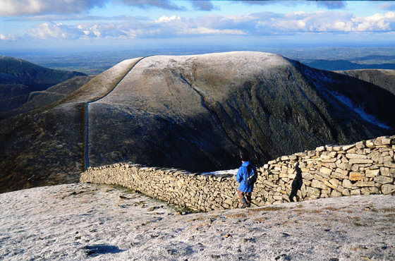 MountainViews.ie Picture about mountain Slieve Commedagh (<i>Sliabh Coimhéideach</i>) in area Mourne Mountains, Ireland