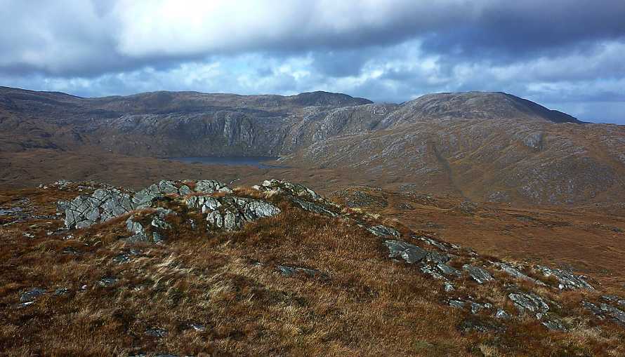 MountainViews.ie Picture about mountain Croaghagranagh (<i>Cruacha Gránna</i>) in area Bluestack Mountains, Ireland