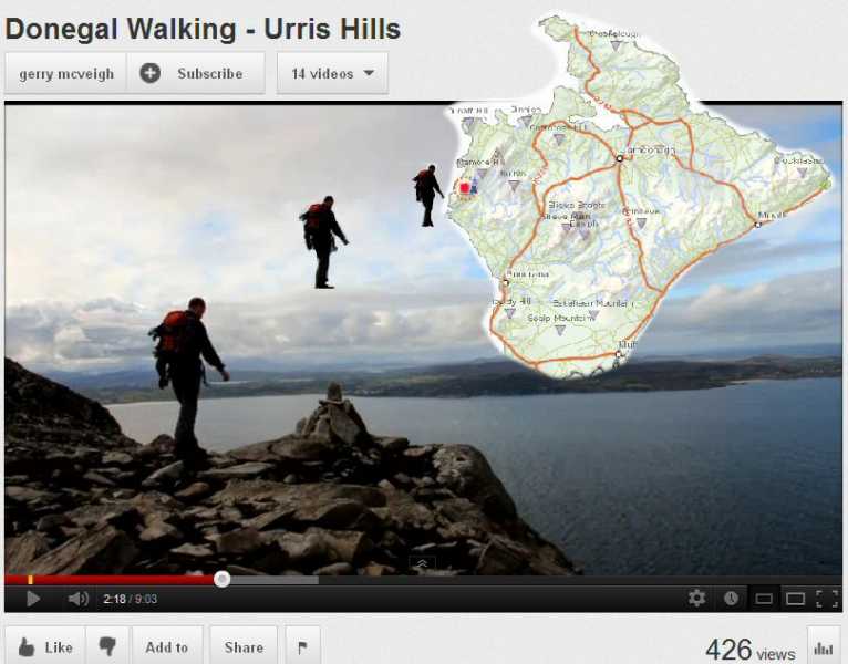 MountainViews.ie Picture about mountain Urris Hills (<i>Cnoic Iorrais</i>) in area Inishowen, Ireland