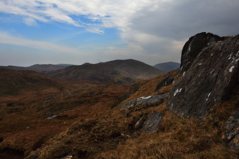 MountainViews.ie Picture about mountain Croaghubbrid (<i>Cruach Thiobraide</i>) in area Bluestack Mountains, Ireland