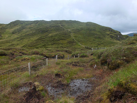 MountainViews.ie Picture about mountain Lacroagh (<i>An Leathchruach</i>) in area Bluestack Mountains, Ireland
