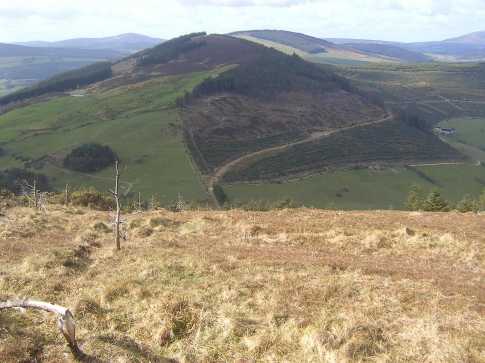 MountainViews.ie Picture about mountain Knockadigeen Hill (<i>Cnoc Duíginn</i>) in area Midlands SW, Ireland