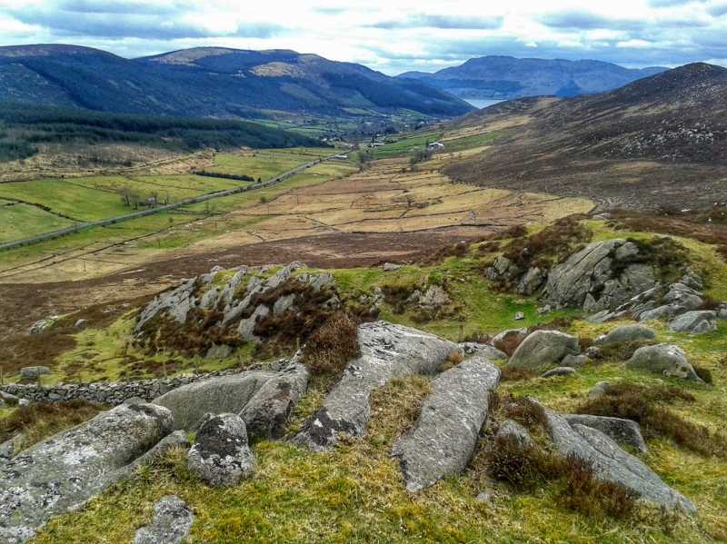 MountainViews.ie Picture about mountain Gruggandoo (<i>Gruagán Dubh</i>) in area Mourne Mountains, Ireland