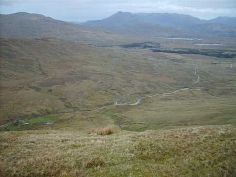 MountainViews.ie Picture about mountain Benbaun (<i>An Bhinn Bhán</i>) in area Twelve Bens, Ireland