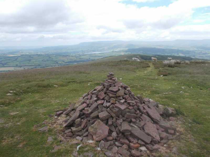 MountainViews.ie Picture about mountain Bryn  in area Llandovery to Monmouth, Ireland