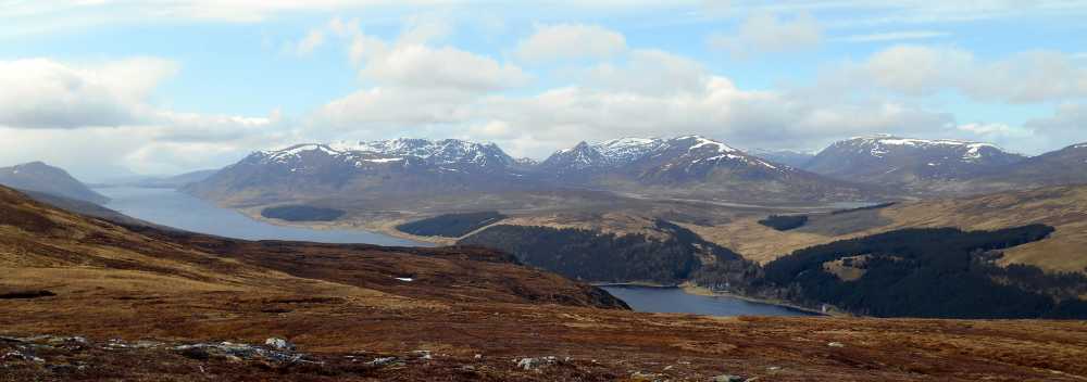MountainViews.ie Picture about mountain Geal-charn  in area Loch Ericht to Glen Tromie and Glen Garry, Ireland